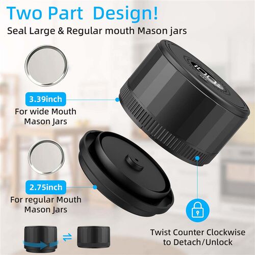 Electric Mason Jar Sealer Jar Vacuum Sealer For Mason Jars