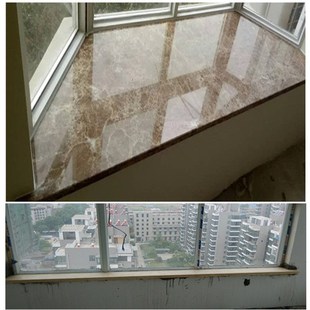 徐州天然石大理石飘窗人造石窗台石过门石挡水洗手台面岩板