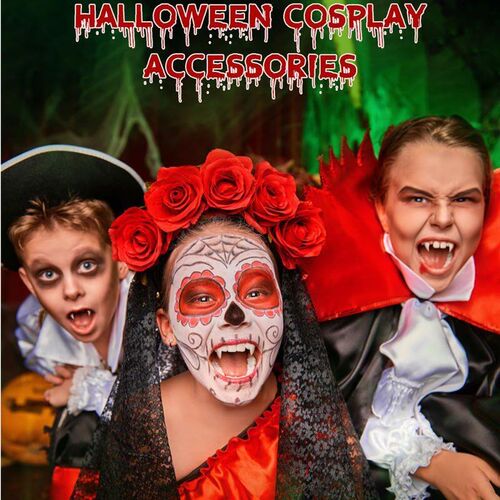 Halloween Vampire Teeth Fangs  Kids Adults for Cosplay Prop