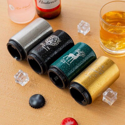 Beer Bottle Opener Magnet Push Down Wine Soda Cap 啤酒开瓶器