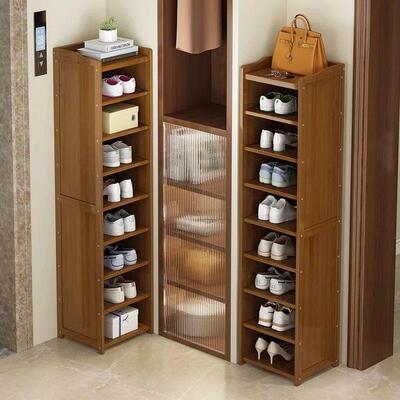 Dust-proof shoe rack Narrow door Household simple entry door