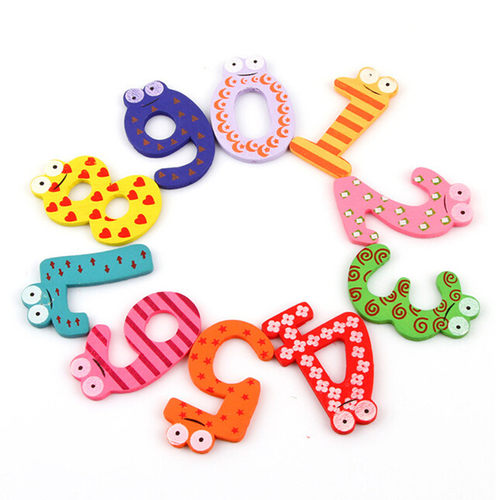 Number Wooden Fridge Magnets Refrigerator Magnets Souvenir B