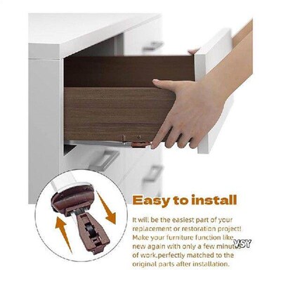 4X Metal Drawer Slide For Various Dressers And Nightstands,