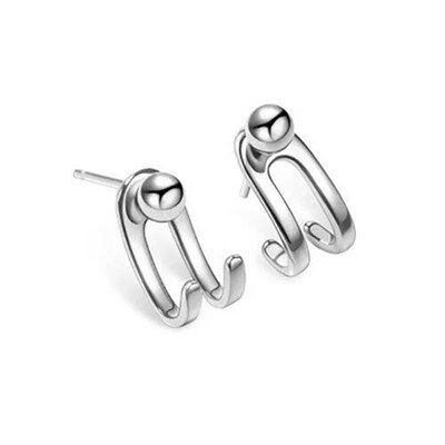 Vintage Fashion Charm Punk Earring for Men Detachable Dual P
