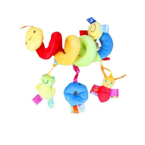 Baby Twist Rattle Toy Hanging Around Stroller Playmat Soft