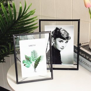 creative nordic metal geometric photo frame 4 6 7 8 10