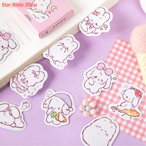 45 pcs/box Cute rabbit daily Kawaii Decoration Stickers Plan