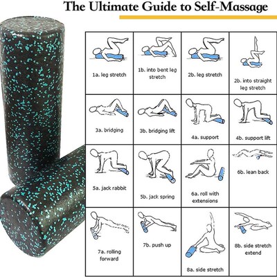 Yoga Block Roller Fitness Ball Set EPP High Density Foam Rol
