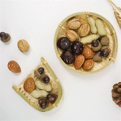 20 Pcs Home Decor Walnut Model Artificial High Simulation