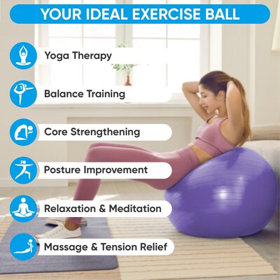 Yoga Ball Exercise Ball for Working Out Anti-Burst and Slip