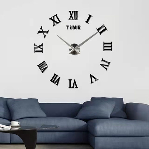 2022 New 3D Roman Numeral Acrylic Mirror Wall Clock er Fashi