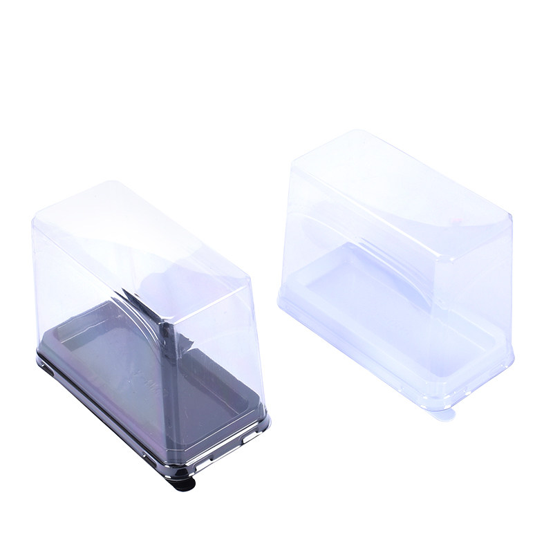 Y005 长方形蛋糕盒 吸塑包装盒 条形烘焙面包一次性打包切块