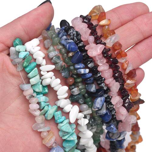 16 inch Natural Stone Beads Chips Beads 5-8mm Irregular Crys