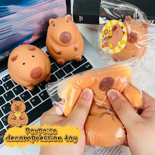 Cute Cartoon Capybara Mochi Pinching Toy Squishy Toy Slow Re
