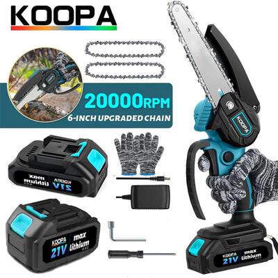 Koopa+Tool+Mini+Chainsaw+6-Inch+Powerful+Cordless+Rechargeab