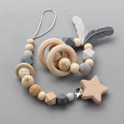 New Baby Pacifier Clip Chain Dummy Holder Nipples Children P