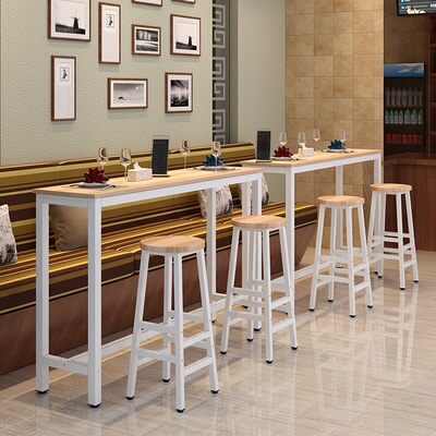 Bar counter high desk dining breakfast table workbench stool