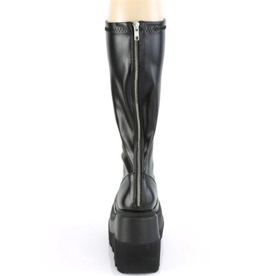 新品2025 Big Size 43 Gothic Style Black Wedges High Heels Pl