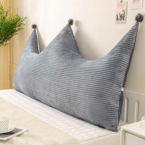 原木风室床卧靠垫软包榻皇冠魔法榻米防撞护腰大头靠背客厅沙拆发