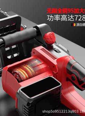 充电锯式电锯链26032双电池大功电率电家用园林手持伐木锂锯木工