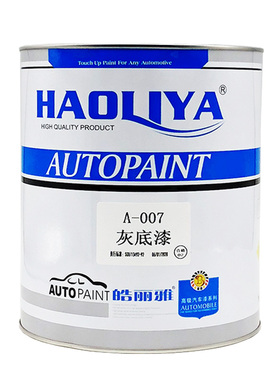 皓丽雅汽车喷漆007单组份1K苏灰士灰色底漆修复快干金属漆补土L