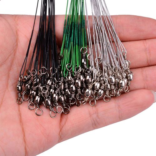 Aorace 15/20/25/30/50cm Stainless Steel Wire Leader Fishing