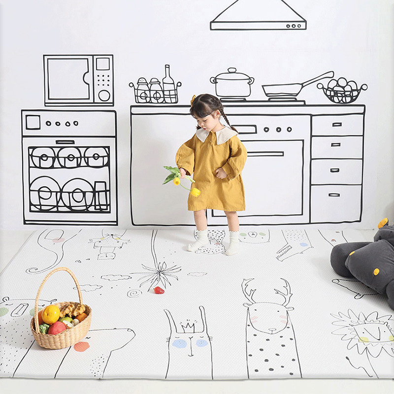 卡通加厚地毯客厅卧室床边地毯儿童房益智游戏地毯早教可爱爬行毯,居家布艺,地毯,淘宝优惠券,粉丝福利购,淘宝优惠卷