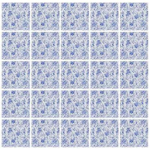 100 Pcs Blue White Napkins Paper Dinner Floral Decorative