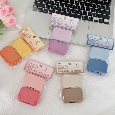 2PC/Set Beauty Contact Lens Case Matte Frosted INS Small Cut