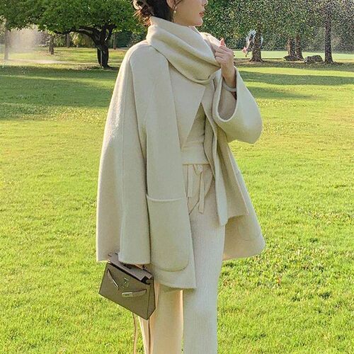 BZVW 2023 Autumn Winter Fashionable Double-sided Cashmere Co