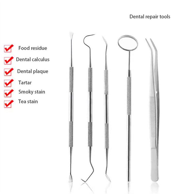 Dental Mirror Sickle Tartar Scaler Teeth Pick Spatula Dental
