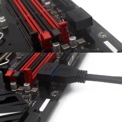 USB3.0 19/20Pin Steering Joint Socket Desktop Computer
