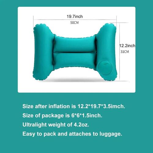 Inflatable Travel Nursing Waist Pillow, Blow Up Lumbar Body