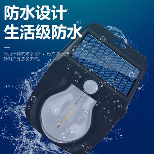 Outdoor solar powered small house light induction tungsten w