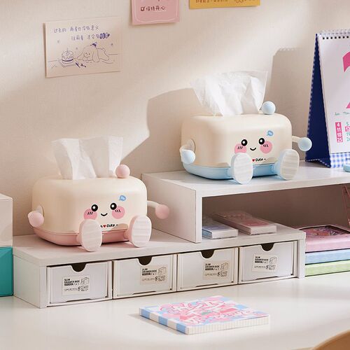 Cute tissue box for desktop and coffee table storage