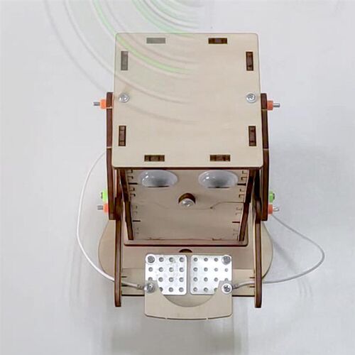 2/1 Robot Eating Coin Wood DIY Model Teaching Learning Stem