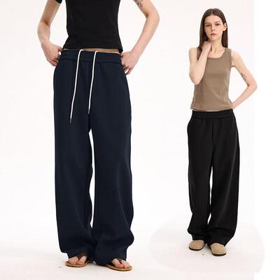 Unf Comforle And Lazy Air Layer Loose Draped Knitted Straigh