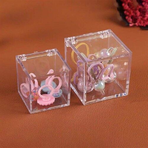 Transparent Acrylic Boxes With Cover Plastic Organizer Gift