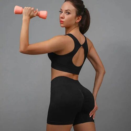 Women Yoga Short High Wait Butt Lifting Workout Fitne Tight