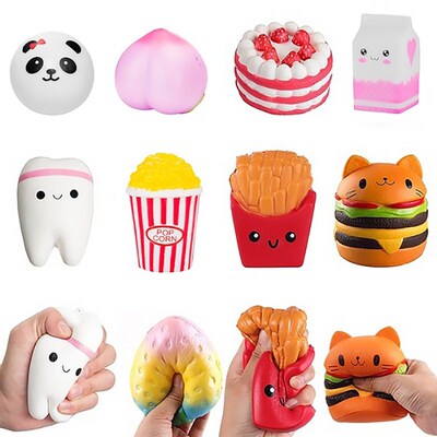 Jumbo Chocolate Biscuits Cheese Cute Squishy Slow Rising Squ
