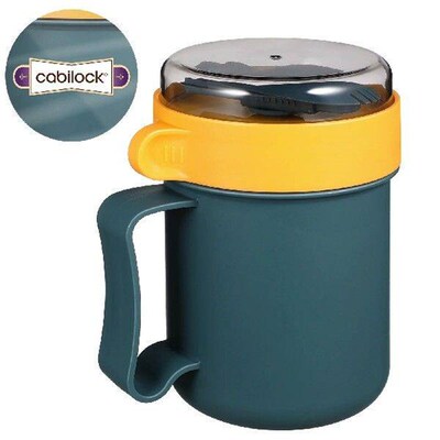Cereal Cup Breakfast Soup Container Microwavable Bowl Mug