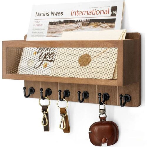 Key Holder Mail Organizer Wall Mount Key and Mail Holder Key