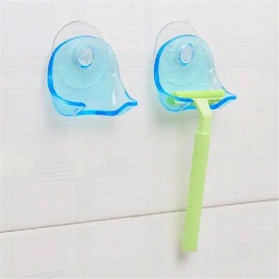 1pcs Toothbrush  Shaver Holder with Sucker Cup for Bathroom