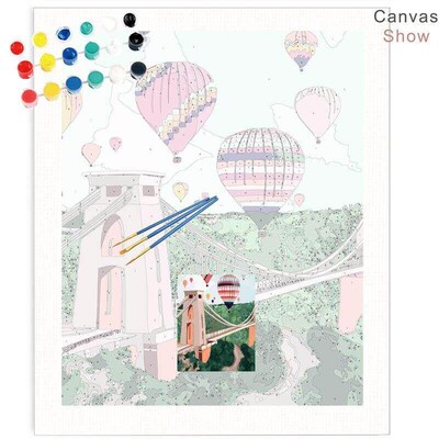 Painting By Number Acrylic Scenery Art DIY Picture Numbers