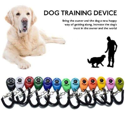 Dog Training Clicker Pet Cat Plastic New Dogs Click Trainer