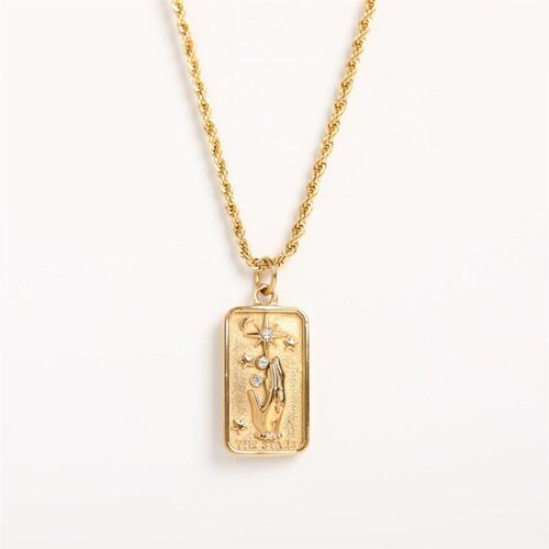 Stainless Steel Design Flower Sun God Long Rectangular 3D Re