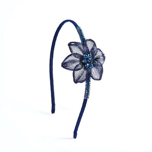 Hand-made Color-retaining Copper Silk Flower Womens Hairban
