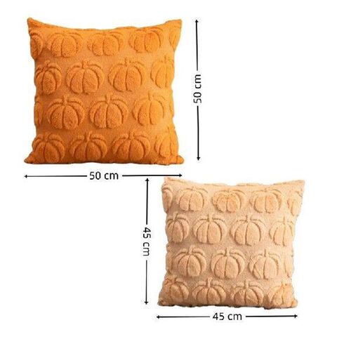 Pumpkin Pattern Throw Pillow Covers Square Fall Halloween