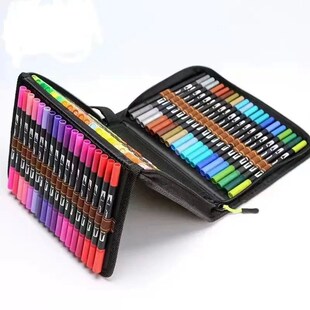 Watercolor Art Markers Brush Pen Dual Tip Fineliner Drawing