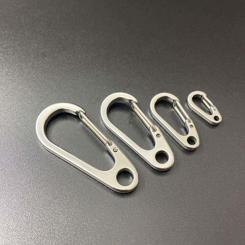 5Pcs/Lot Mini Carabiner Clips Tiny Alloy Spring Snap Hook Ke